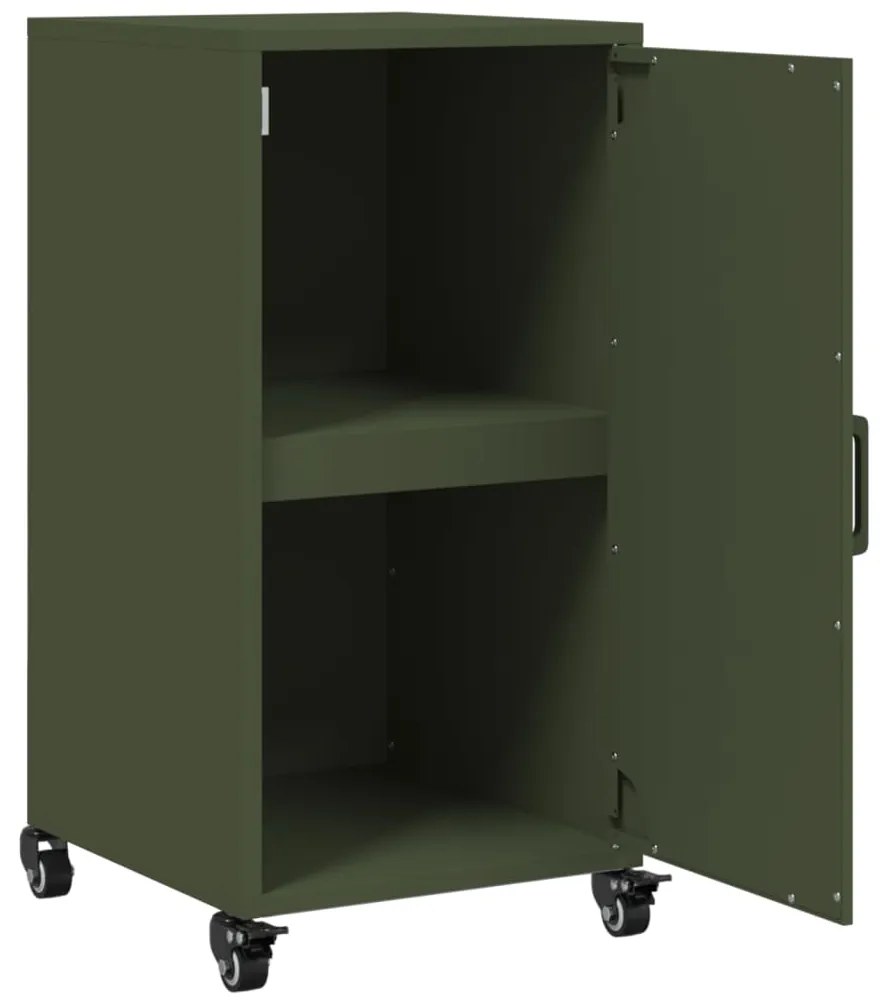 Aparador 36x39x72 cm aço verde azeitona