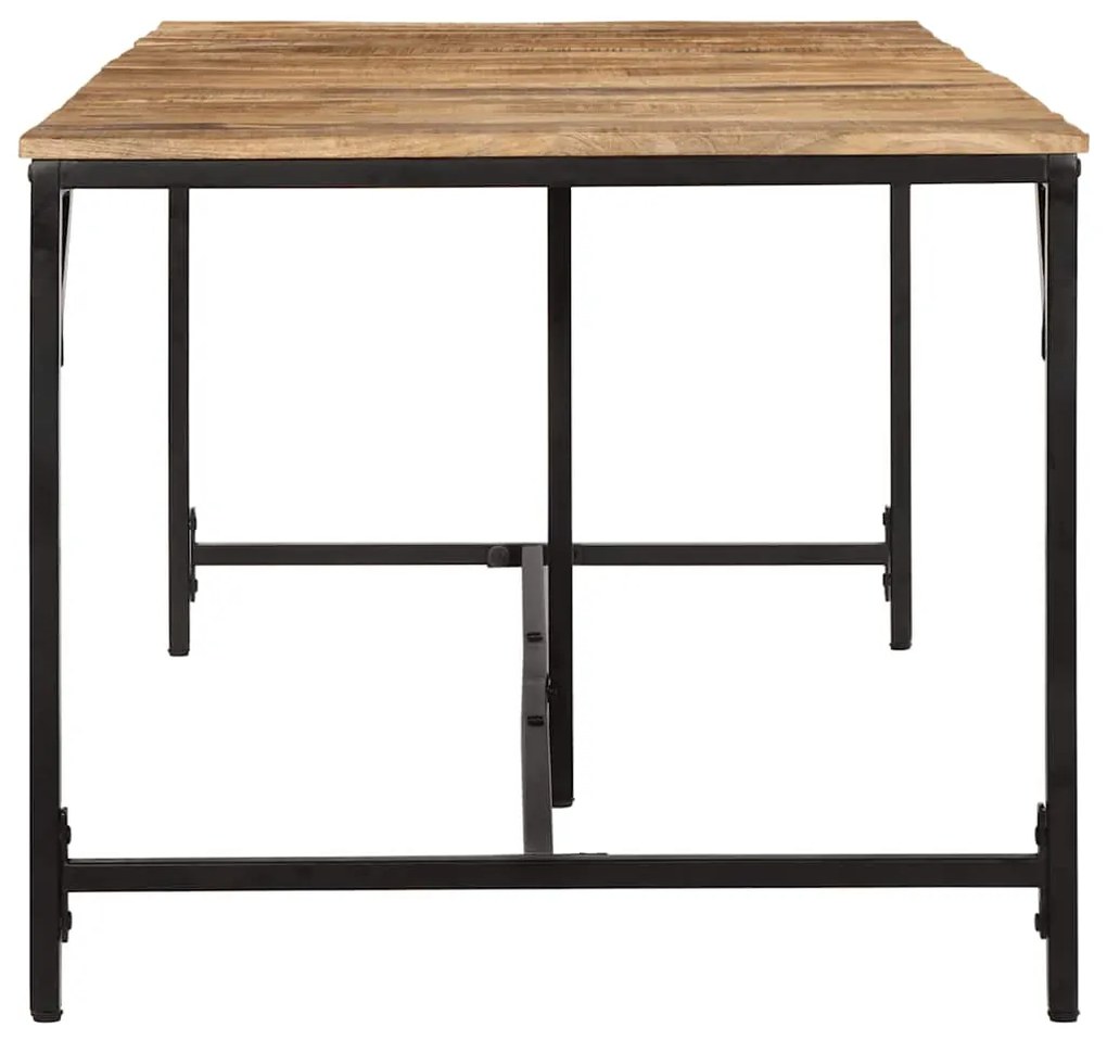 Mesa de jantar 220x90x75 cm madeira de mangueira maciça áspera