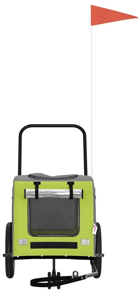 Trajeto para Bicicleta de Animais , Verde e Cinza, feito de Tecido Oxf
