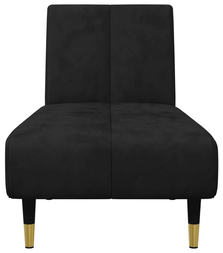 2 pcs conjunto de sofás veludo preto