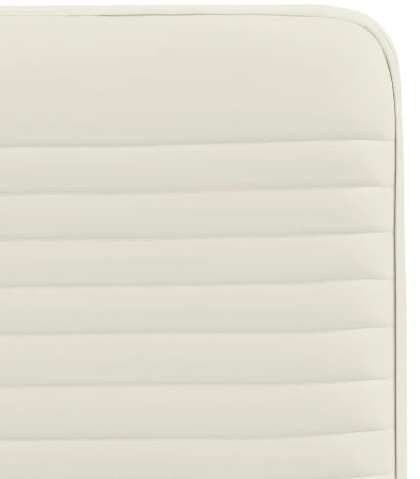 Cadeiras de jantar 2 pcs veludo cor creme