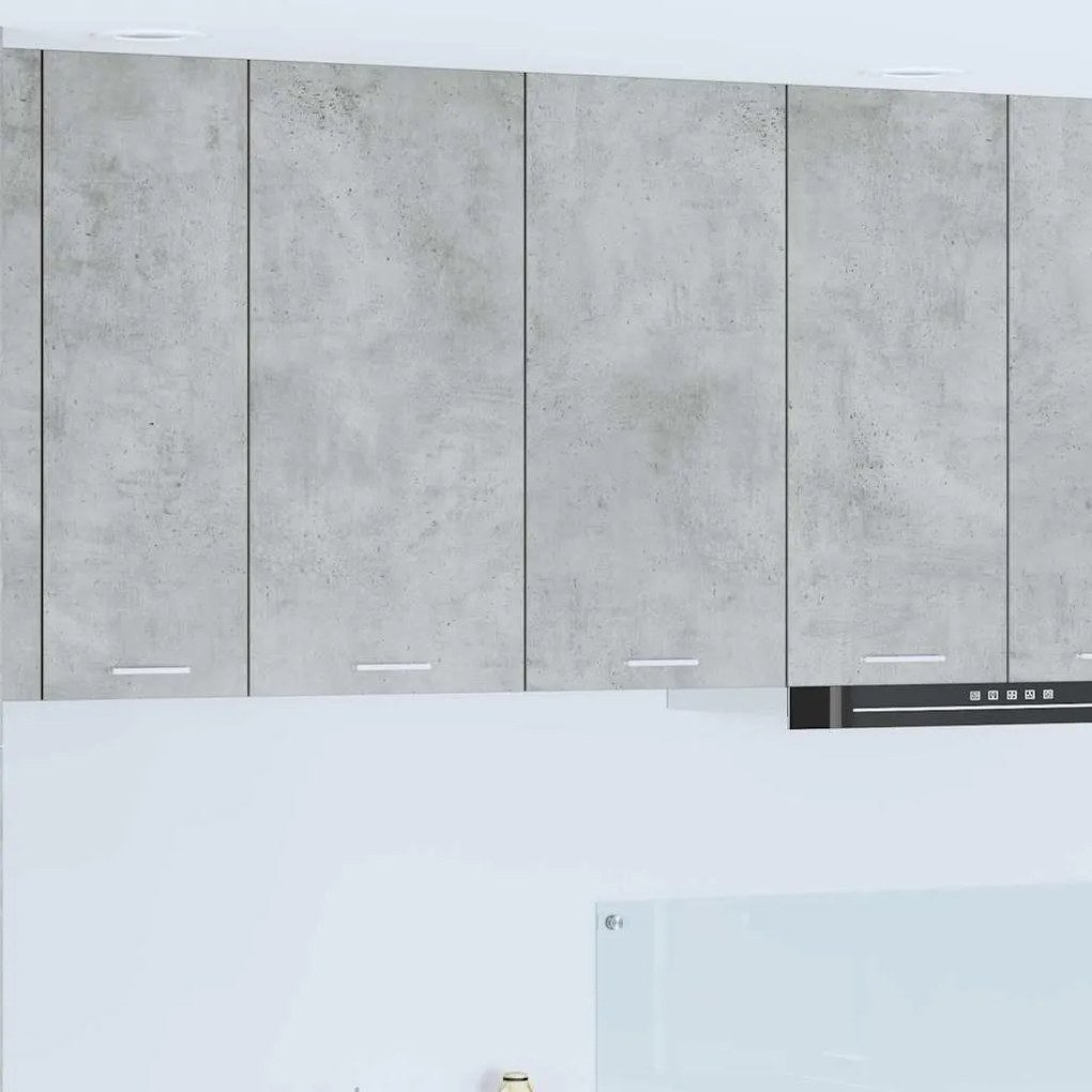 vidaXL Armário suspenso com porta Riga Cinzento 80 x 31 x 80 cm