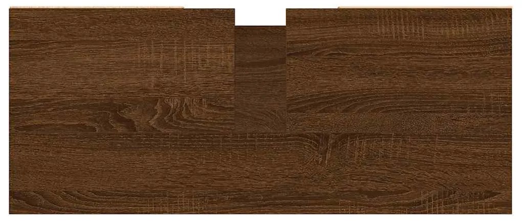 Armário casa banho 80x33x60 cm deriv.madeira carvalho castanho