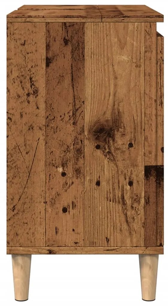 Móvel p/ lavatório 58x33x60 cm derivados madeira madeira velha
