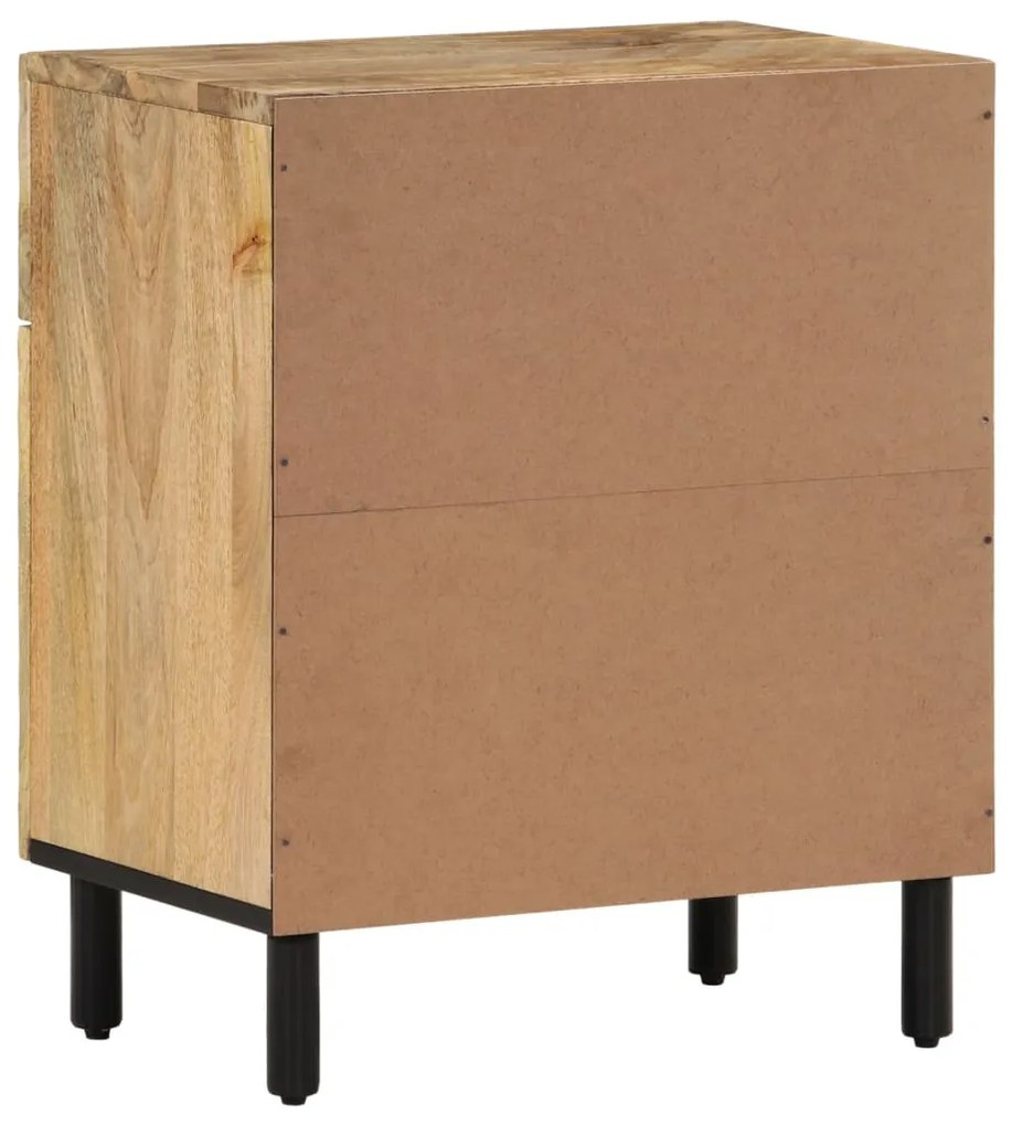 Mesa de cabeceira 50x33x60 cm madeira de mangueira maciça
