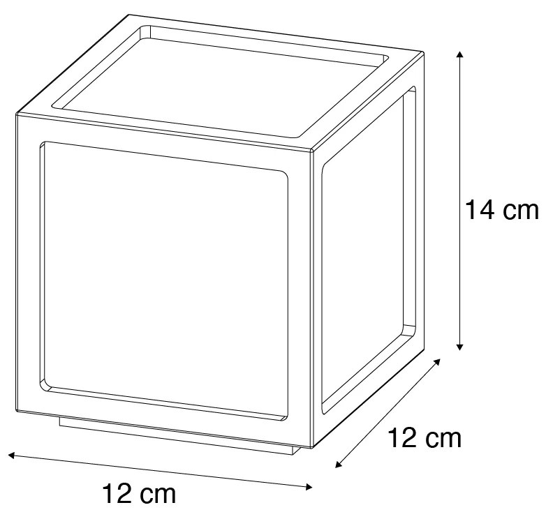 Candeeiro de Mesa em Bambu com Efeito Chama Incluindo LED Recarregável Solar IP44 - Vega Moderno