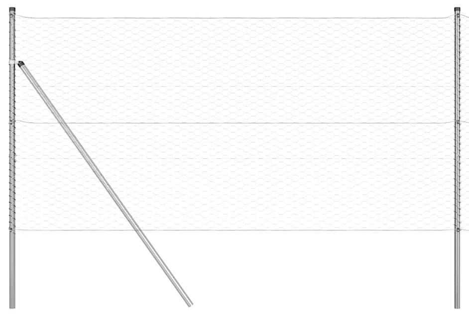Cerca Hexagonal vidaXL 1x100 m Aço Galvanizado
