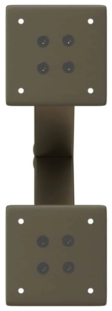 Pés para mesa de centro em formato de X, 2 peças, aço natural, 30x(30-