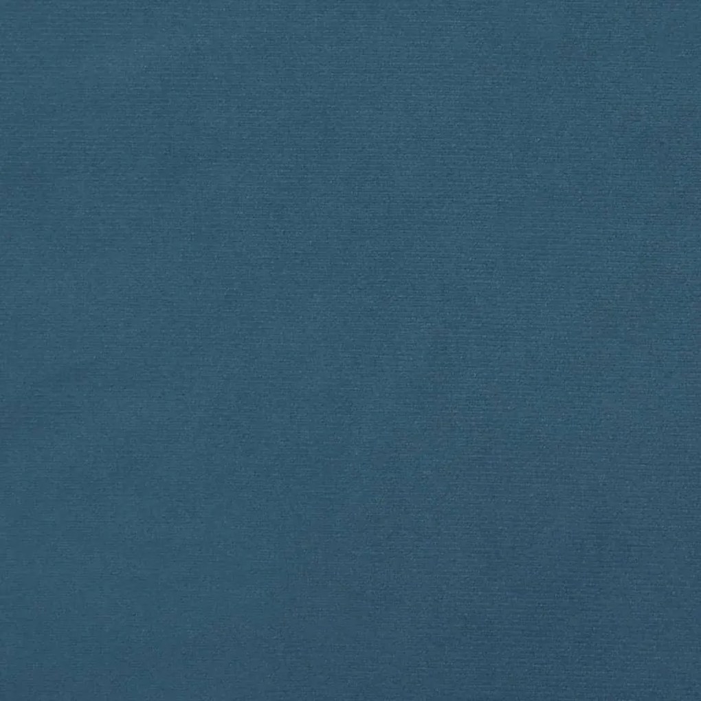 Estrutura de cama sem colchão 90x190 cm veludo azul-escuro