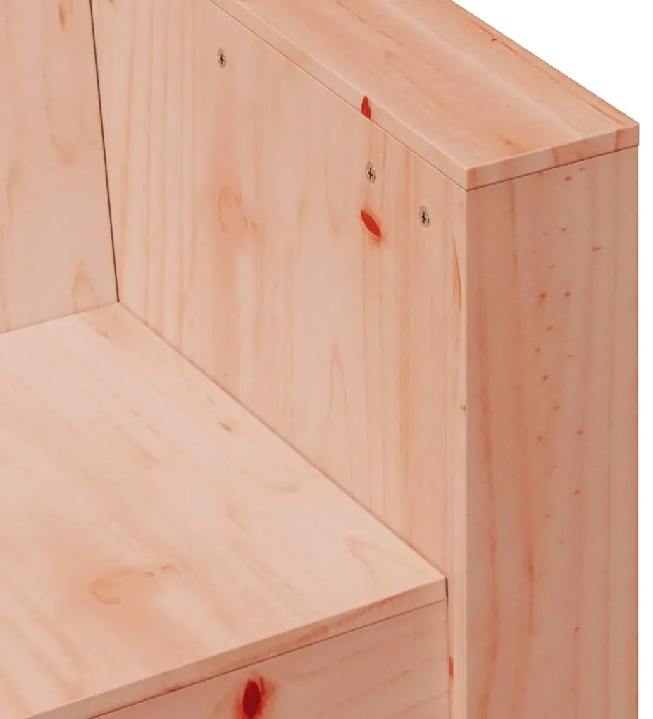 2 pcs conjunto lounge de jardim madeira de douglas maciça