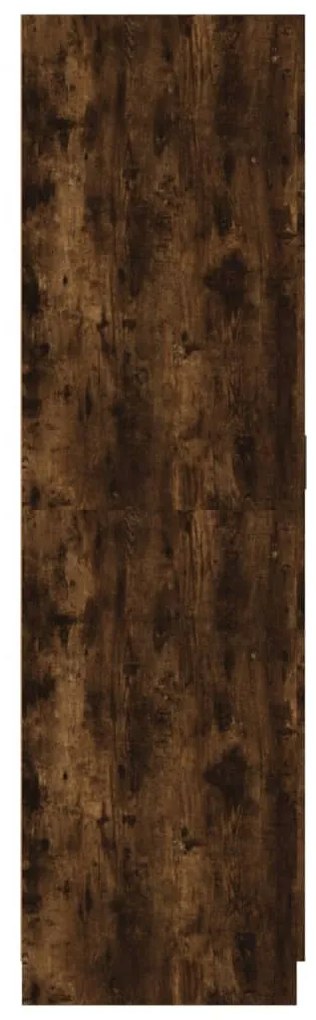 Roupeiro 80x52x180 cm derivados de madeira carvalho fumado