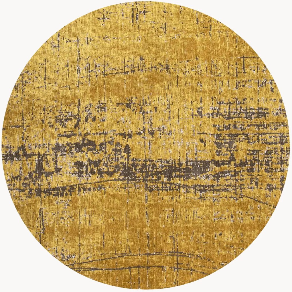 Tapete redondo de tecido jacquard Liberty