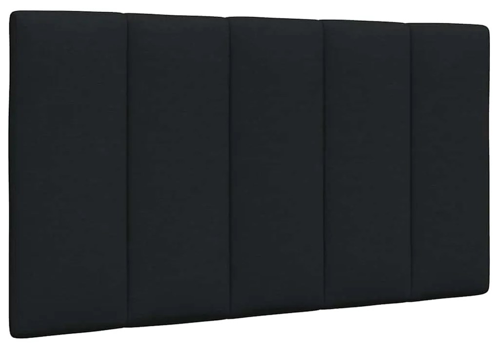 Cama com colchão 80x200 cm tecido preto