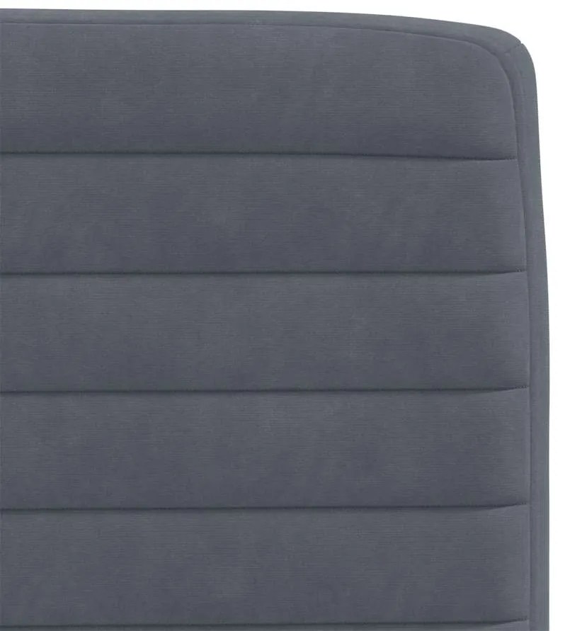 Cadeiras de jantar 6 pcs veludo cinzento-escuro