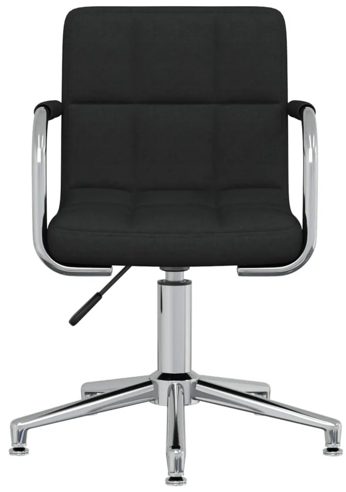 Cadeira de escritório giratória tecido preto