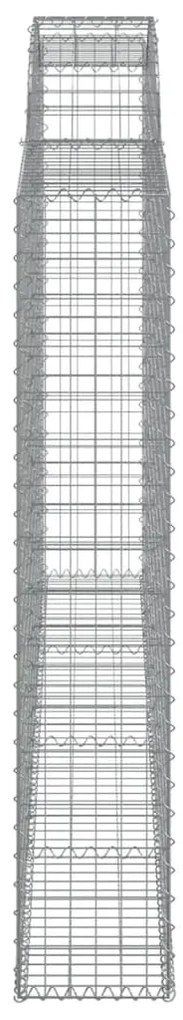 Cestos gabião arqueados 7pcs 300x30x160/180cm ferro galvanizado