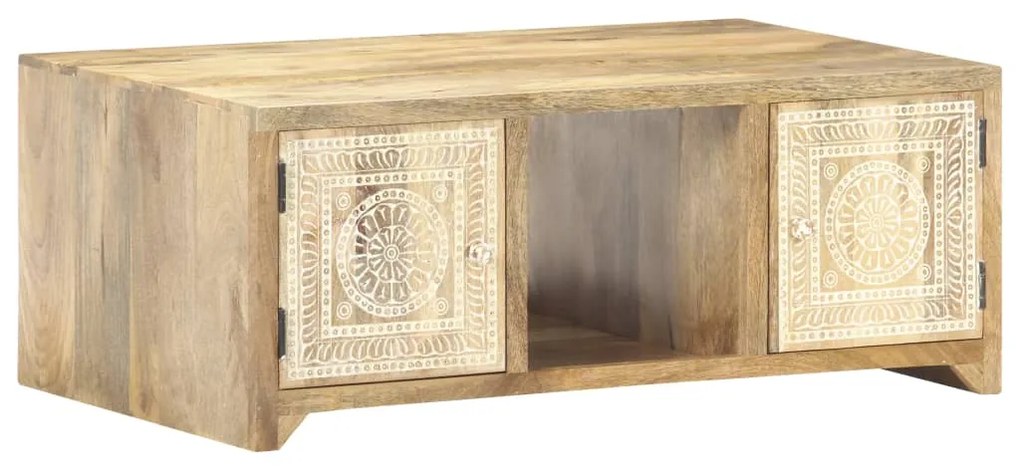 Mesa de centro 90x50x35 cm madeira de mangueira maciça