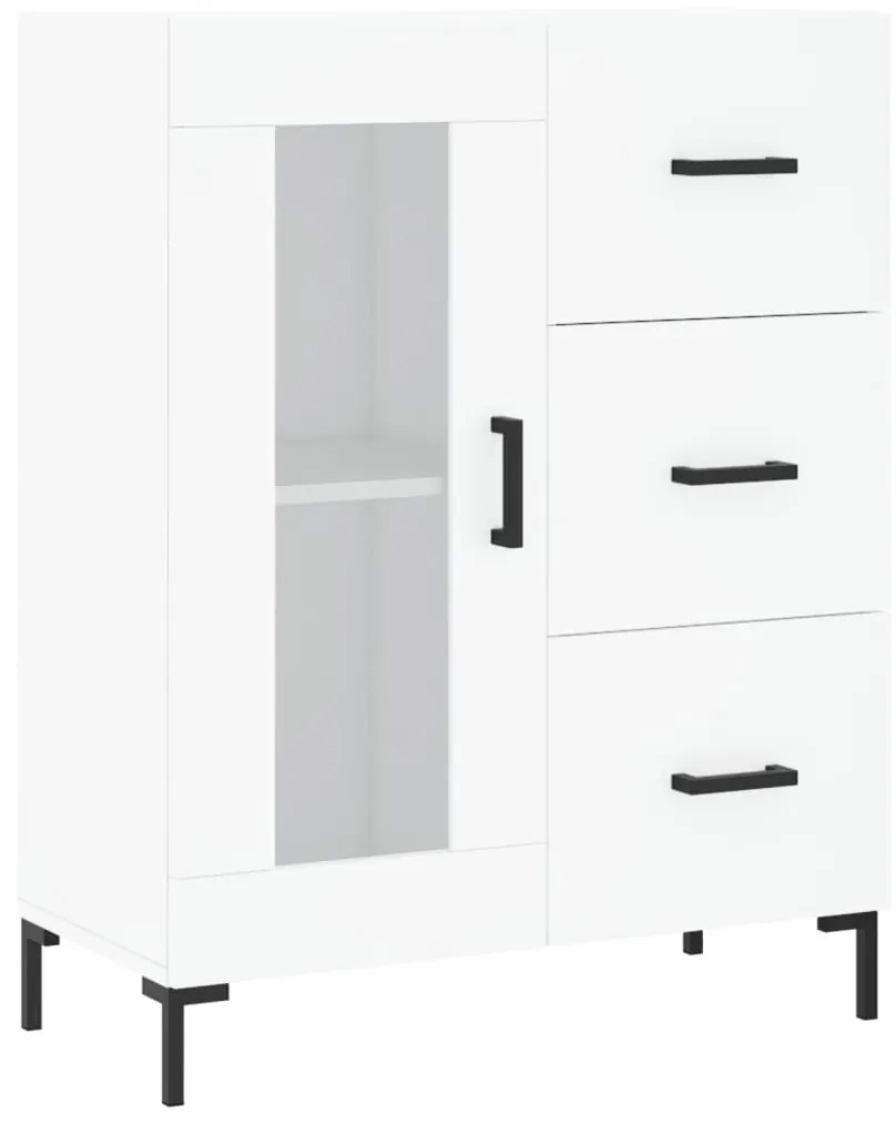 Armário alto 69,5x34x180 cm derivados de madeira branco