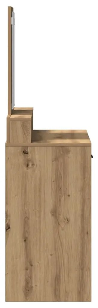 Tocador vidaXL com Gavetas Carvalho Artisan 79x41x140 cm