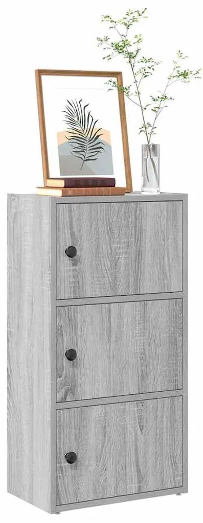 Estante 40x24x77 cm derivados de madeira cinzento sonoma