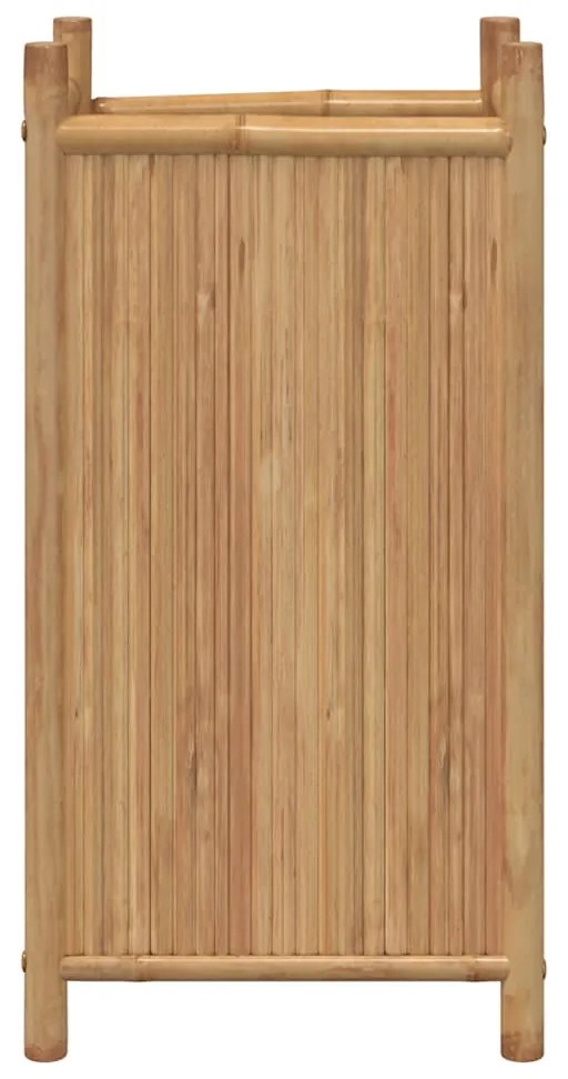 Vaso/floreira de jardim 40x40x80 cm bambu