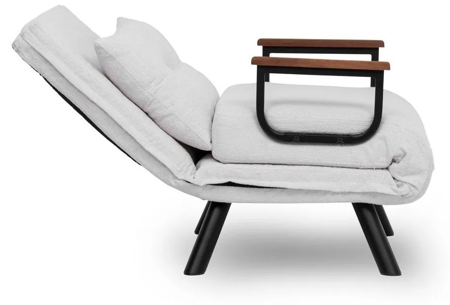 Sofá-Cama Sando – Branco – Medidas: Profundidade do Assento: 50 cm, La