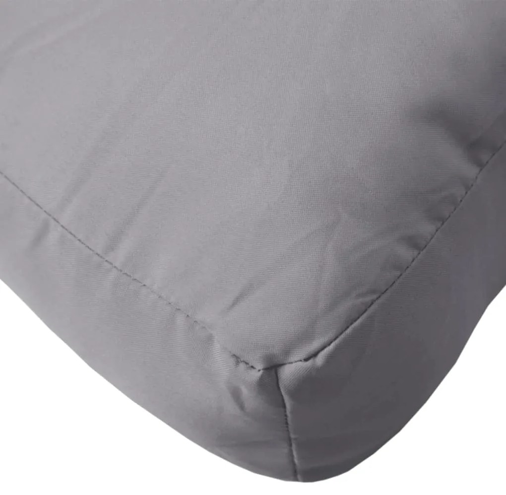 Almofadões p/ móveis de paletes 2 pcs tecido oxford cinzento