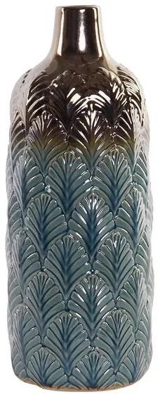Vaso DKD Home Decor Dark Tropical Porcelana Tropical (16 x 16 x 42 cm)