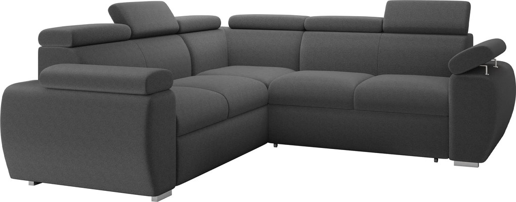 Sofá de canto Columbus 215, Cama com arrumação, 260x260x85cm, 177.5 kg, Pernas: Plástico