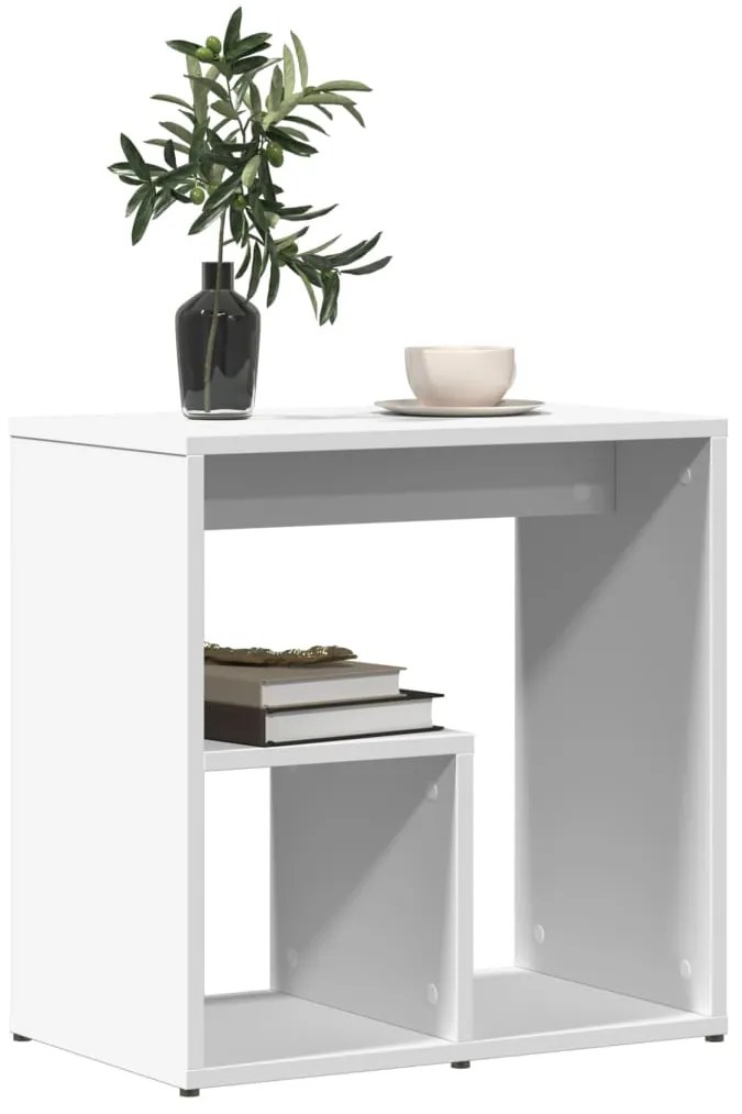 Mesa de apoio 50x30x50 cm contraplacado branco