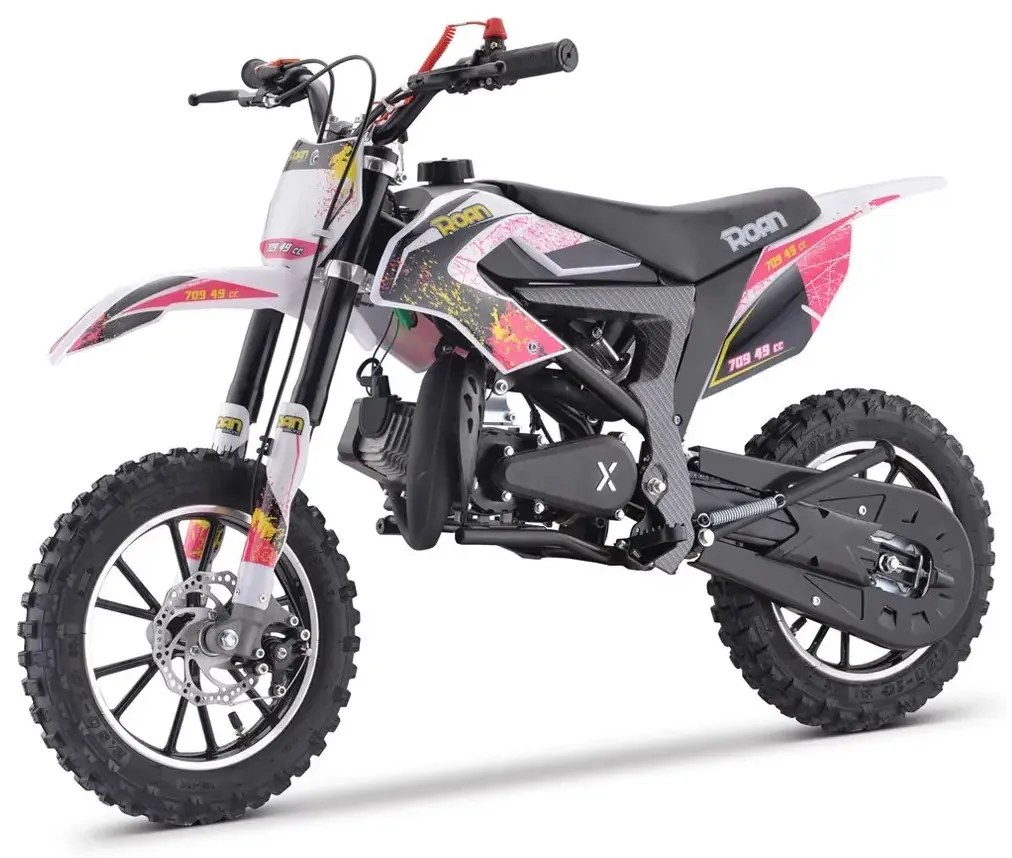 MINI MOTO PARA CRIANÇAS MINICROSS 709 GASOLINA 49CC 4.5CV ROSA