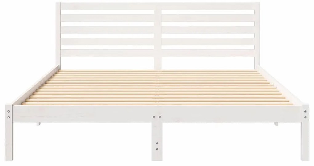 Estrutura da Cama com cabeceira Branco 160 x 210 cm