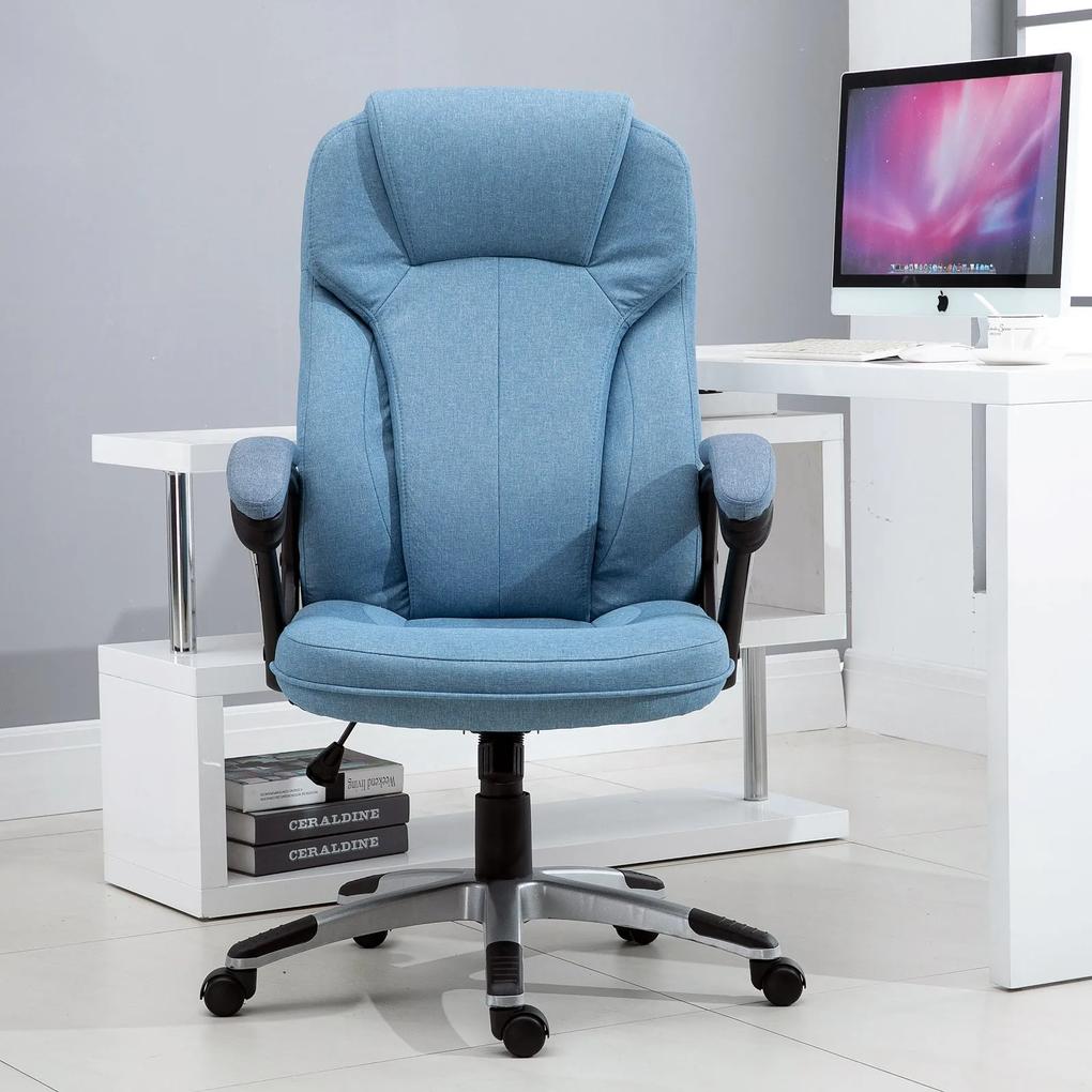 Vinsetto Cadeira de escritório Poltrona giratória Poltrona de escritório Altura ajustável ergonômica 110-120cm Carga 135kg