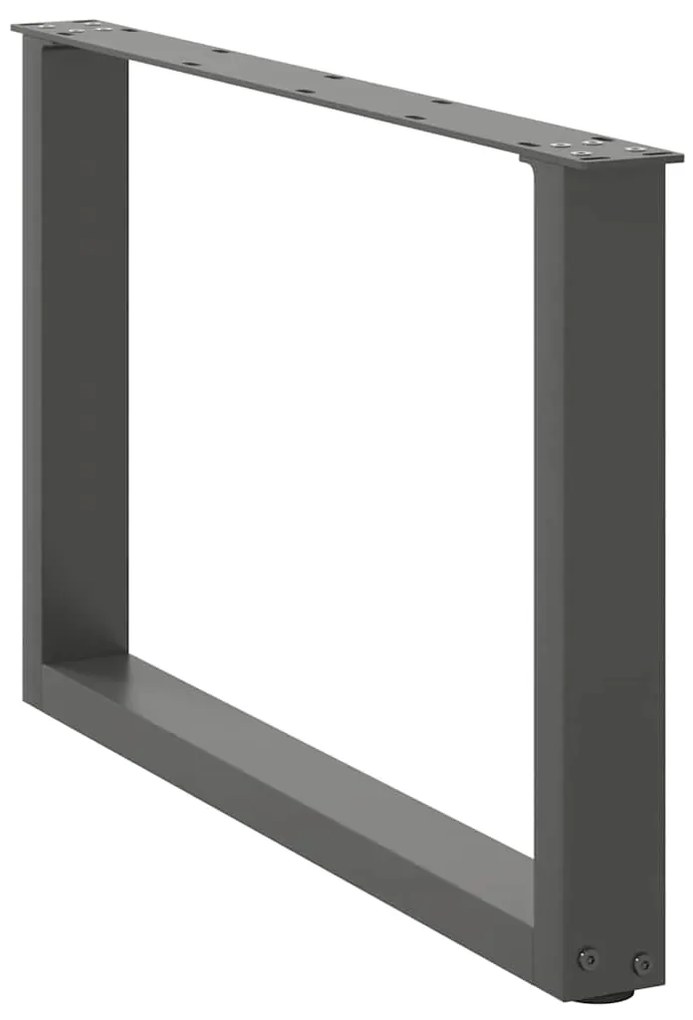Pés para mesa de centro em forma de U, 2 peças, antracite, 70x (42-43)