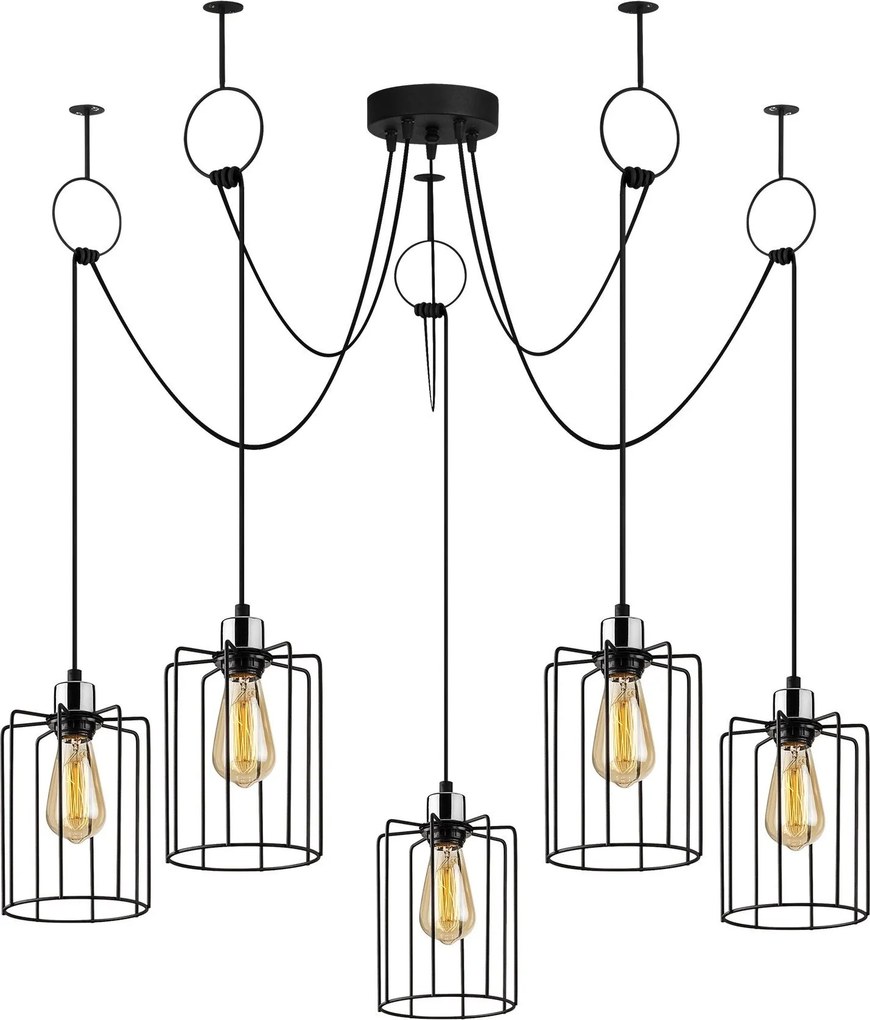 Candeeiro Tel – Preto – 116 cm