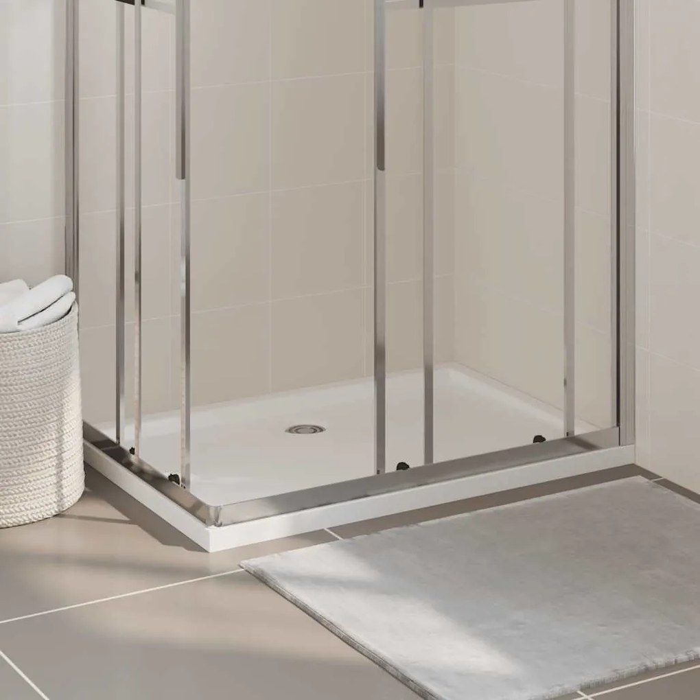 Base de chuveiro retangular 70x100 cm ABS branco