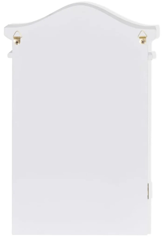 Armário de chaves com moldura para fotografias branco