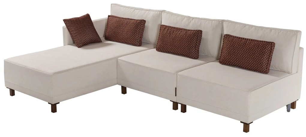 ****  
Sofá-Cama de Canto Matris – Bege – 285 x 90 x 192 cm

**