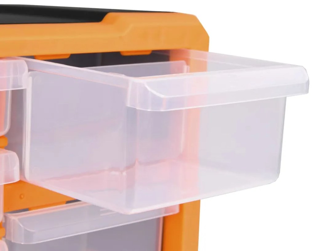 Caixas organizadoras com 12 gavetas 2 pcs 26,5x16x26 cm