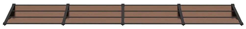 Toldo de porta 396x90 cm policarbonato preto