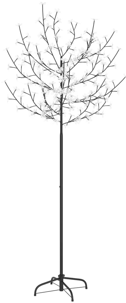 Árvore de Natal 200 LED flor cerejeira luz branco azulado 180cm