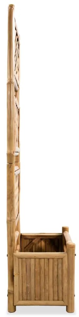 Floreira de jardim com treliça bambu 40 cm