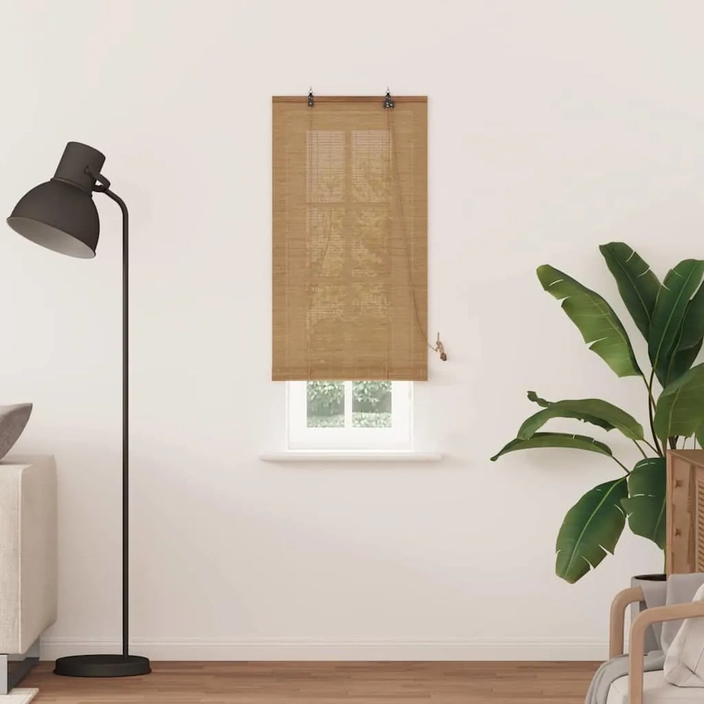 Persianas e Sombras de Janela Marrom Claro 60 x 220 cm Bambu
