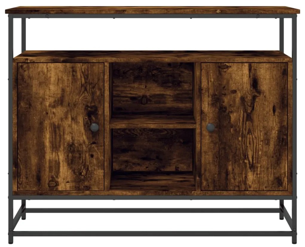 Aparador 100x35x80 cm derivados de madeira carvalho fumado