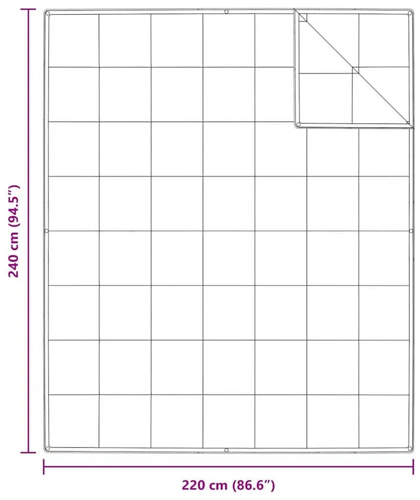 Colchas &amp; Duvets Branco 240 x 220 cm Penugem