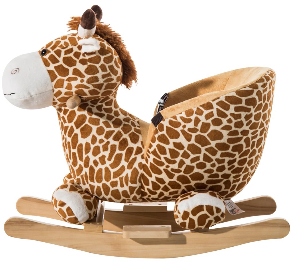 ® Cavalito de Baloiço bebé +18 meses Cadeira de Baloiço de Girafa 60x33x45cm