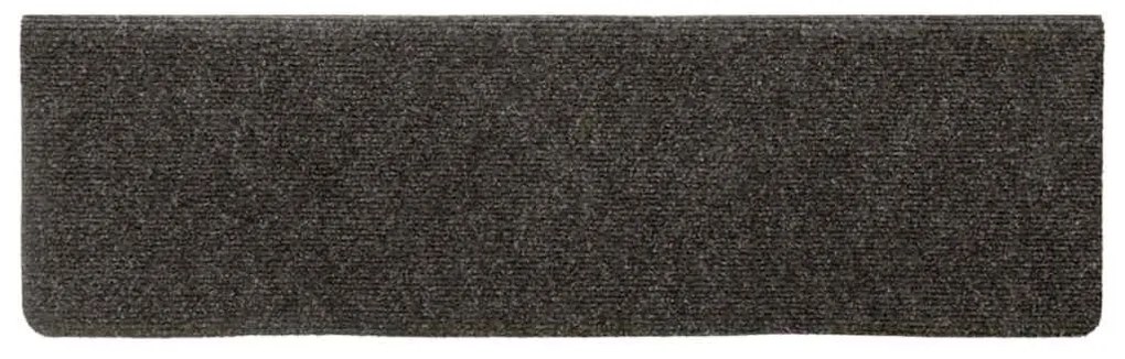 Tapetes de escada autoadesivos 30 pcs 65x21x4 cm antracite