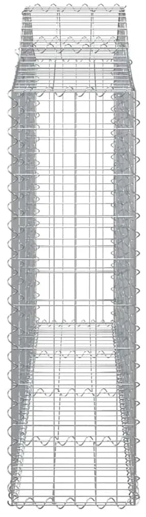 Cestos gabião arqueados 12 pcs 200x30x100/120 ferro galvanizado