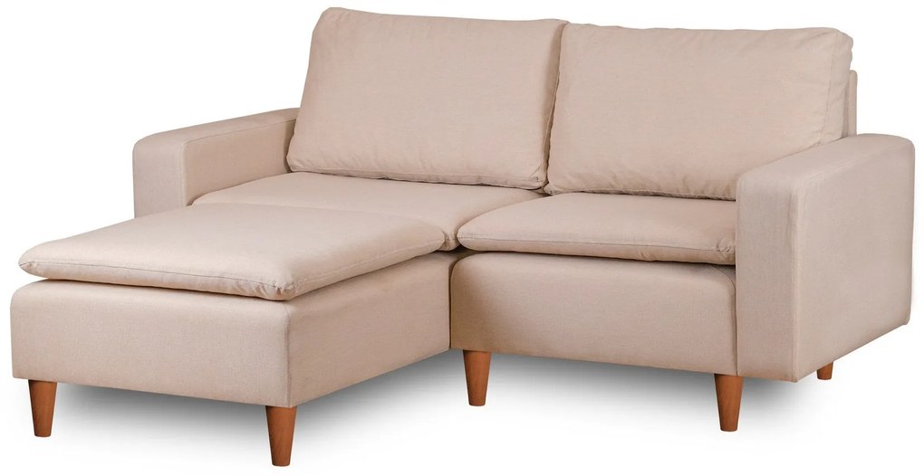 Sofá de Canto Lungo – Creme – 180 cm