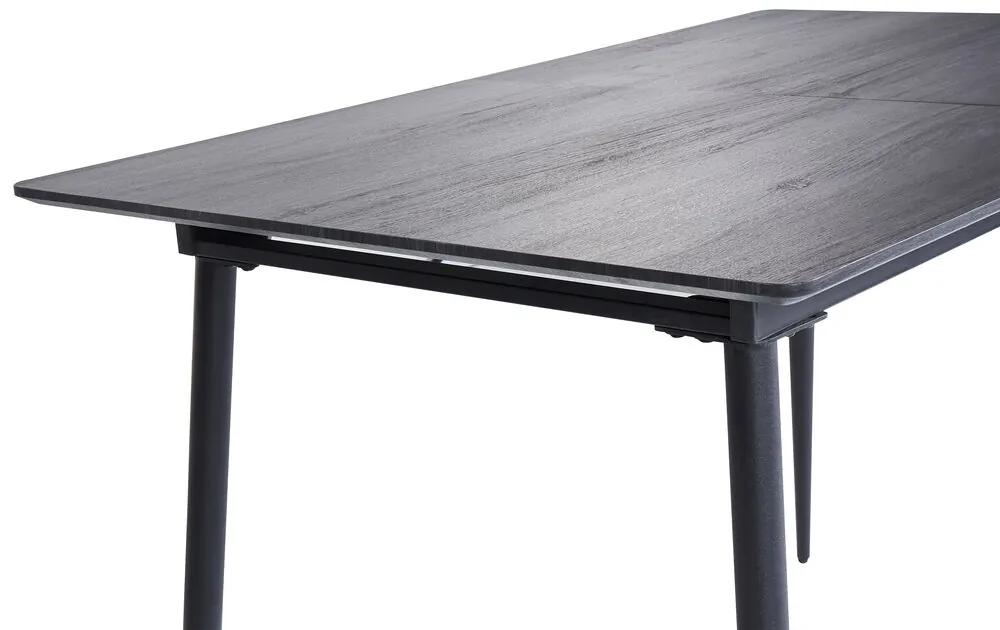 Mesa de jantar extensível cinzenta 120/160 x 80 cm GELANDA Beliani